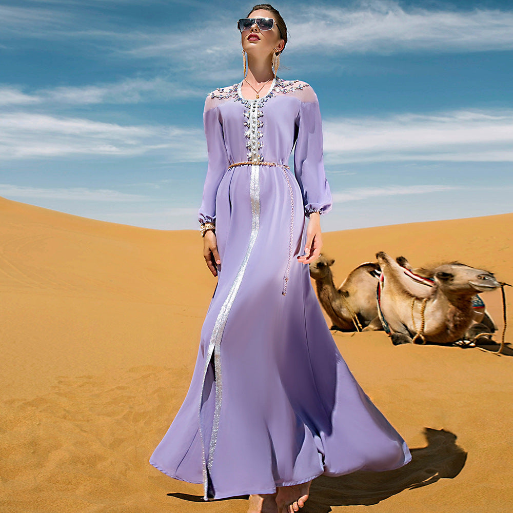 Women's Temperament Fashion Rhinestone Decorative Dress