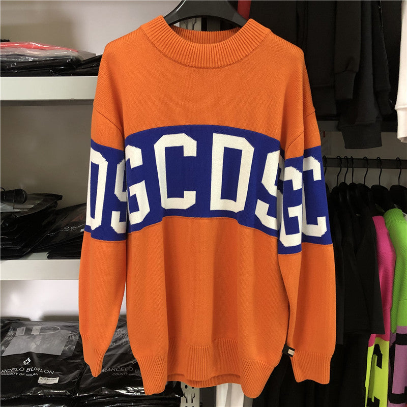 Letter loose sweater