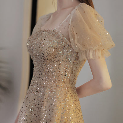 New Fashion Personality Bridal Sequin Dress