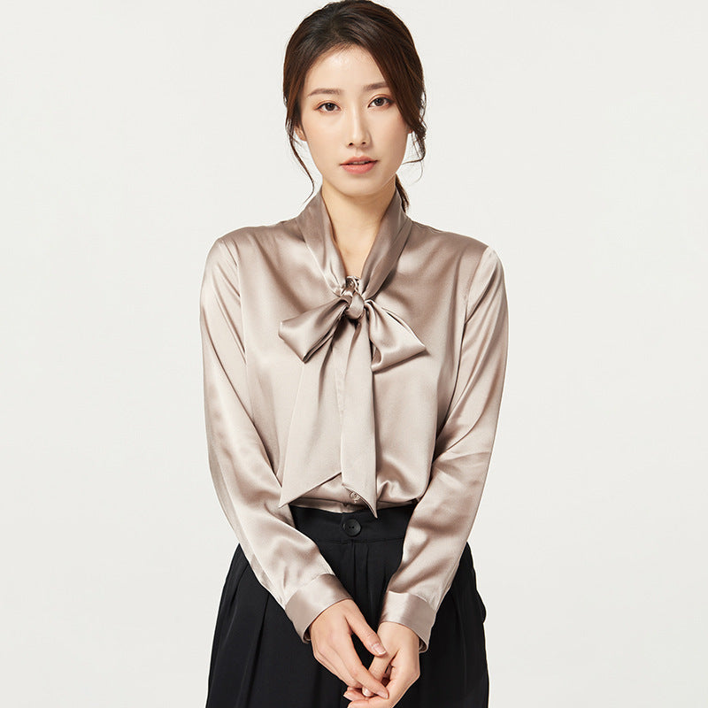 Women's Long Sleeve  Silk Silk Shirt