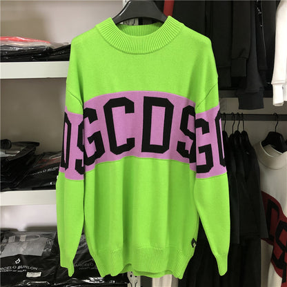 Letter loose sweater