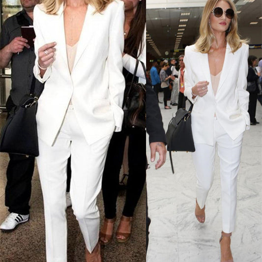 Temperament White Small Suit Fashion Casual