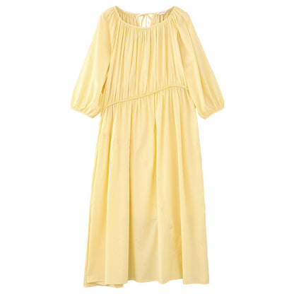 Summer New Lantern Sleeve Gentle French Dress Two Piece Set