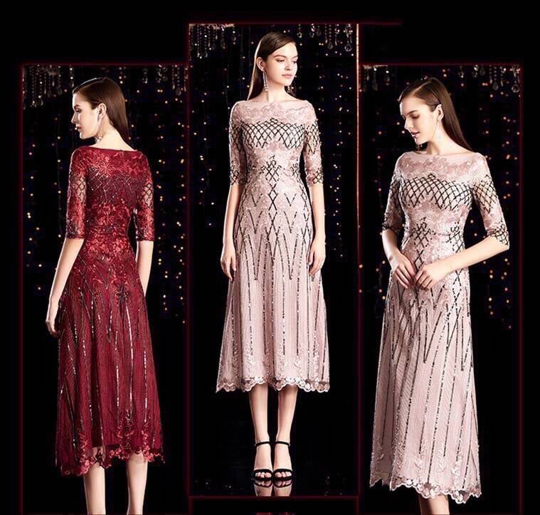 kudapy Red and pink crystal embroidered long evening dress, very luxurious.