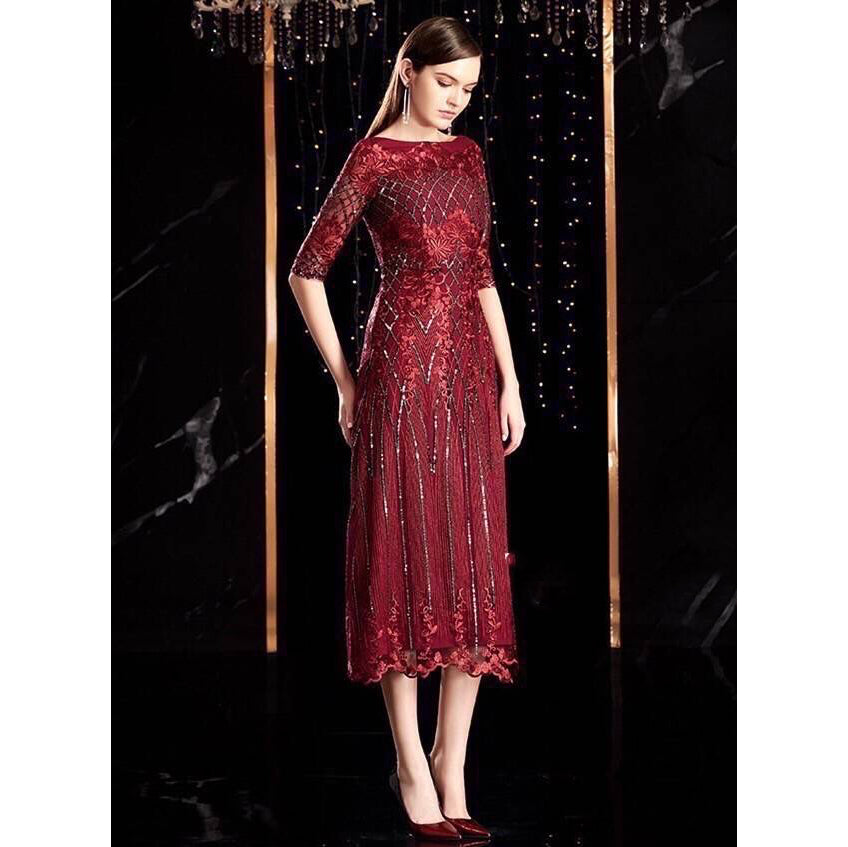 kudapy Red and pink crystal embroidered long evening dress, very luxurious.