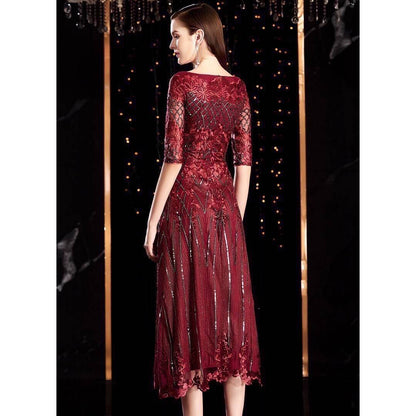 kudapy Red and pink crystal embroidered long evening dress, very luxurious.