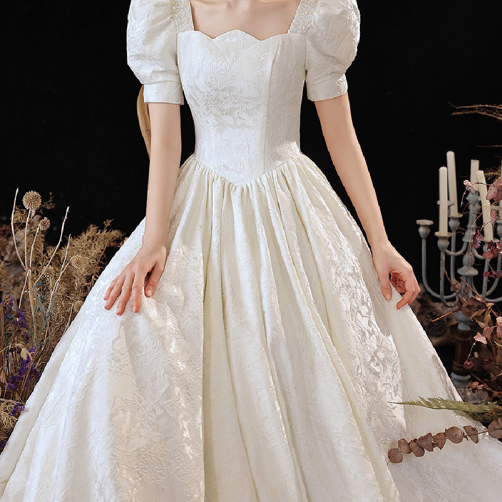 New Fairy Temperament Bubble Sleeve Dress