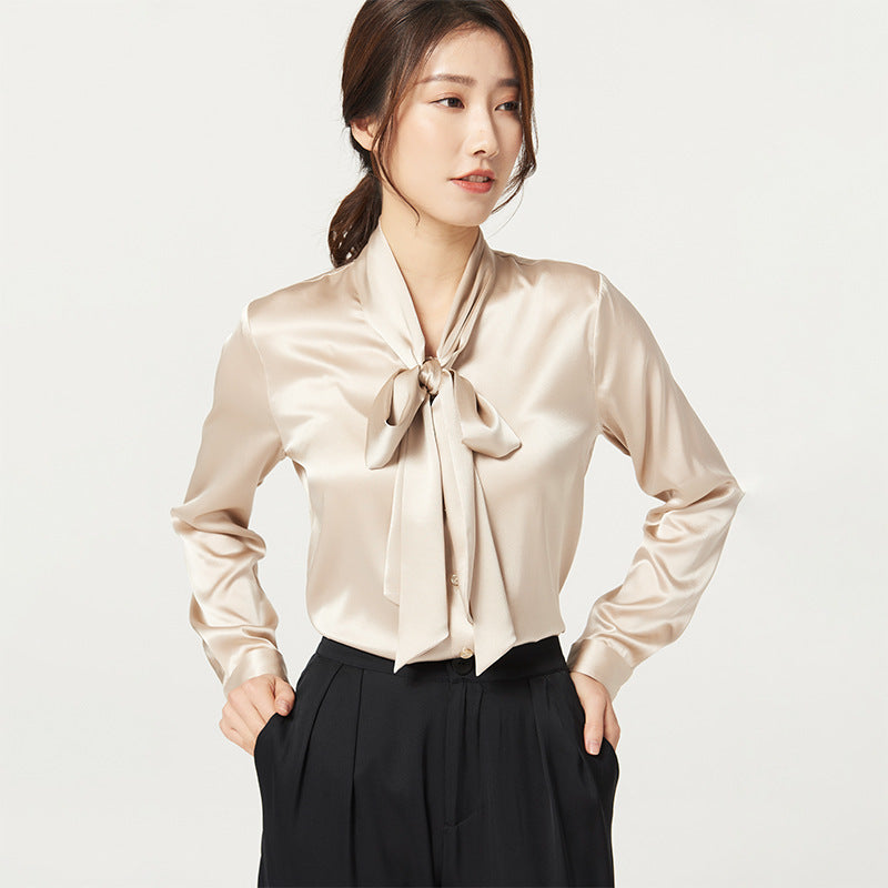 Women's Long Sleeve  Silk Silk Shirt